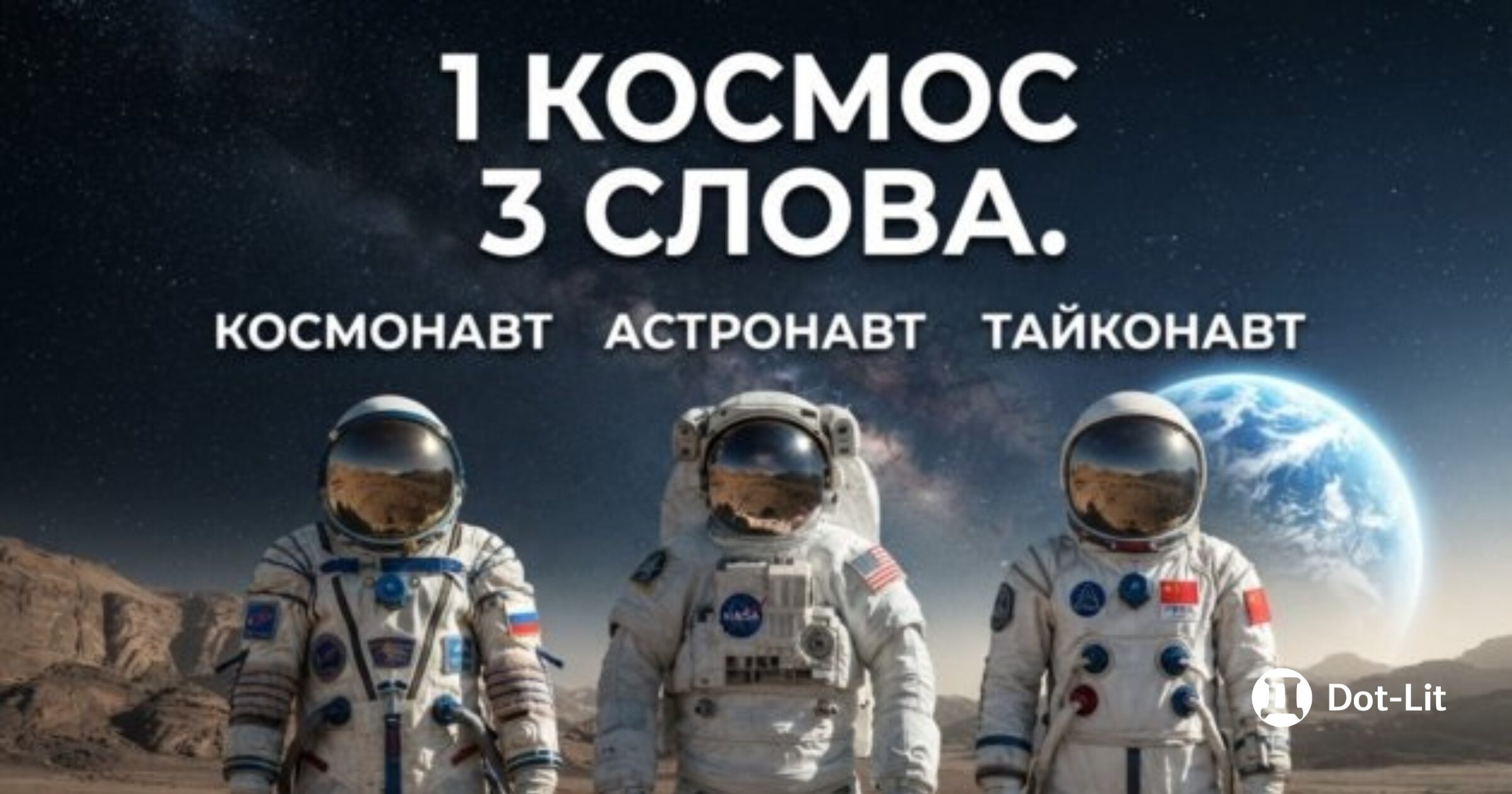 Космонавт, астронавт и тайконавт: в чем разница? Все нюансы